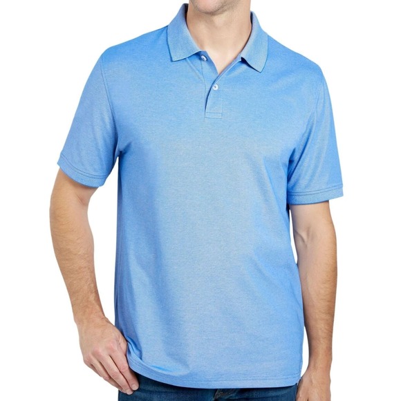 Members Mark Stretch Polo Shirt Short Sleeve Casual Golf Everyday Wear Lg /#5438 - Picture 1 of 2